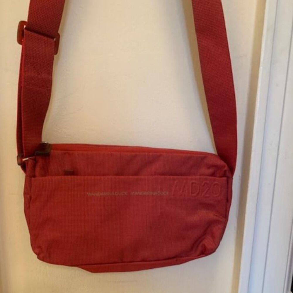 Mandarina Duck Muted Red Crossbody Bag
